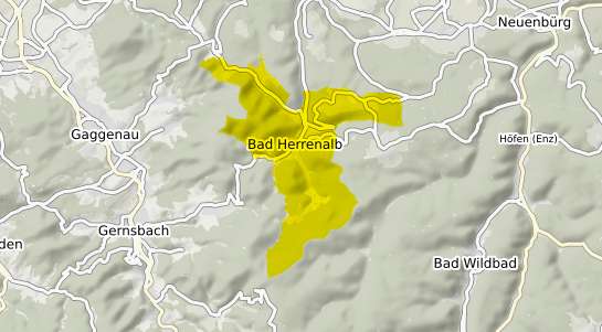 Immobilienpreisekarte Bad Herrenalb